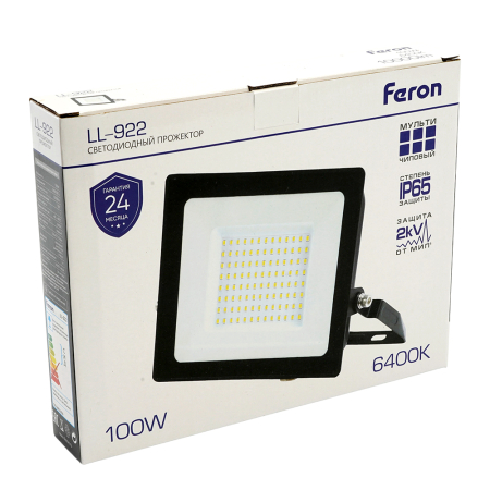 Светодиодный прожектор Feron LL-922 IP65 100W 6400K 32103