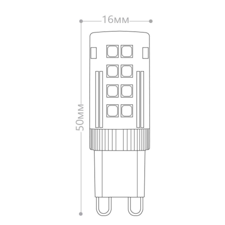 Лампа светодиодная Feron LB-432 G9 5W 6400K 25771