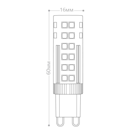 Лампа светодиодная Feron LB-433 G9 7W 175-265V 2700K 25766