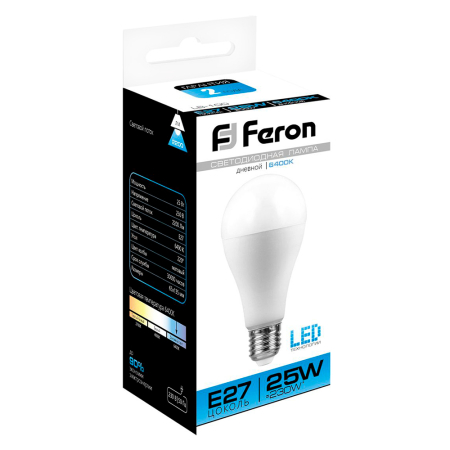 Лампа светодиодная Feron LB-100 Шар E27 25W 6400K 25792