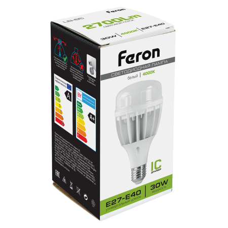 Лампа светодиодная Feron LB-65 E27-E40 30W 4000K 25818