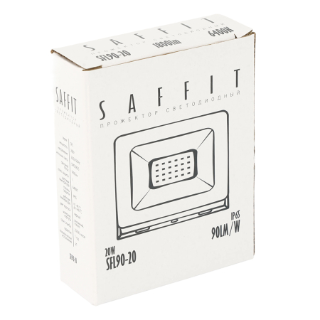 Светодиодный прожектор SAFFIT SFL90-20 IP65 20W 6400K 55064