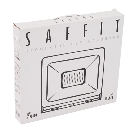 Светодиодный прожектор SAFFIT SFL90-100 IP65 100W 6400K черный 55068