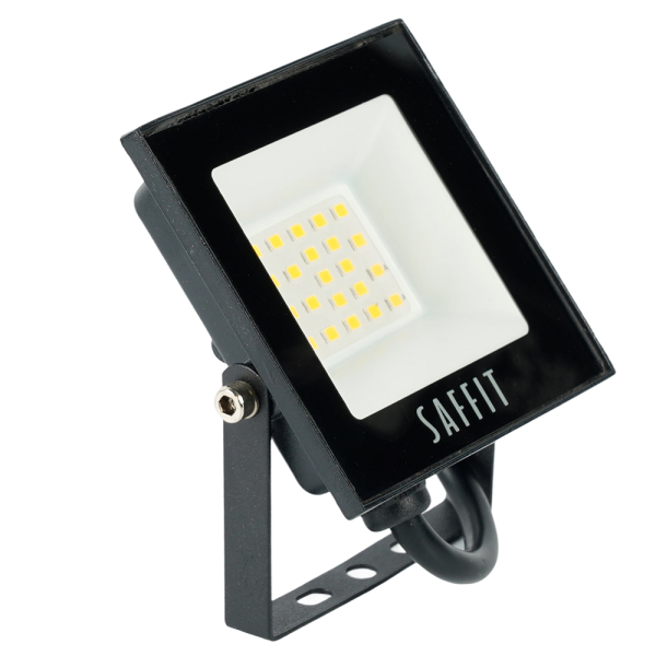 Светодиодный прожектор SAFFIT SFL90-20 IP65 20W 4000K черный 55075