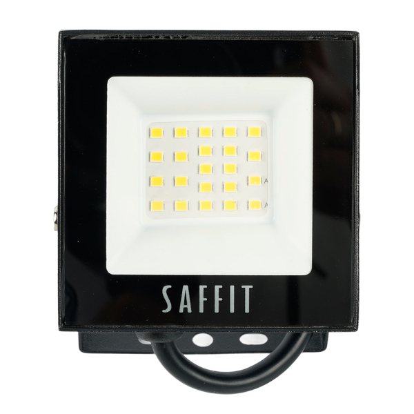 Светодиодный прожектор SAFFIT SFL90-20 IP65 20W 4000K черный 55075