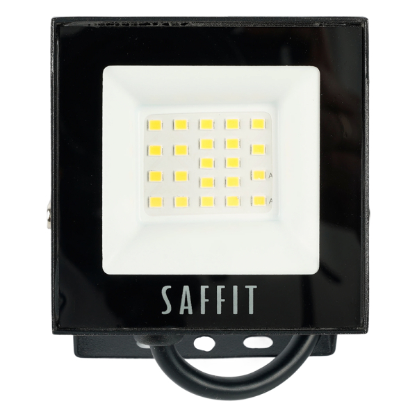 Светодиодный прожектор SAFFIT SFL90-20 IP65 20W 4000K черный 55075