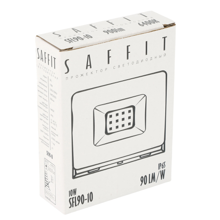 Светодиодный прожектор SAFFIT SFL90-10 IP65 10W 6400K черный 55067