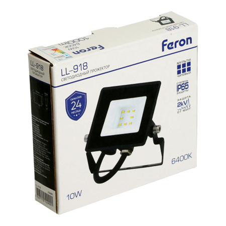 Светодиодный прожектор Feron LL-918 IP65 10W 6400K 29489