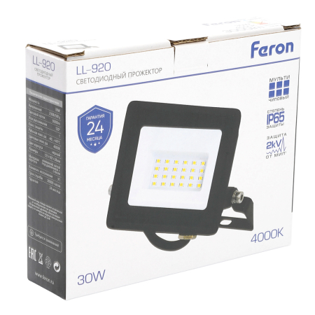 Светодиодный прожектор Feron LL-920 IP65 30W 4000K 29495