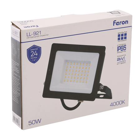 Светодиодный прожектор Feron LL-921 IP65 50W 4000K 29497