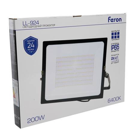 Светодиодный прожектор Feron LL-924 IP65 200W 6400K 29499