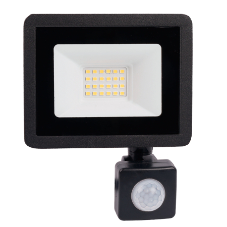 Светодиодный прожектор SAFFIT с выносным датчиком SFL80-30 IP65 30W 6400K черный 29523