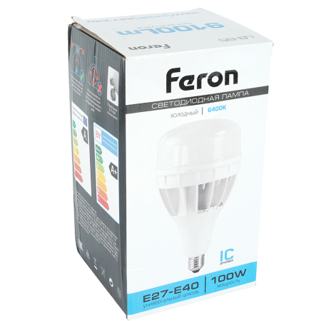 Лампа светодиодная Feron LB-65 E27-E40 100W 6400K 25827