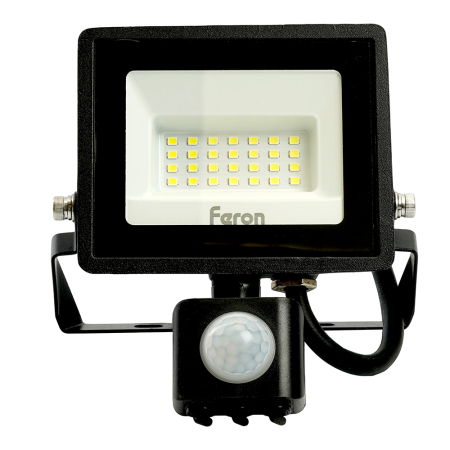 Светодиодный прожектор Feron с датчиком  LL-906 IP44 20W 6400K 29556