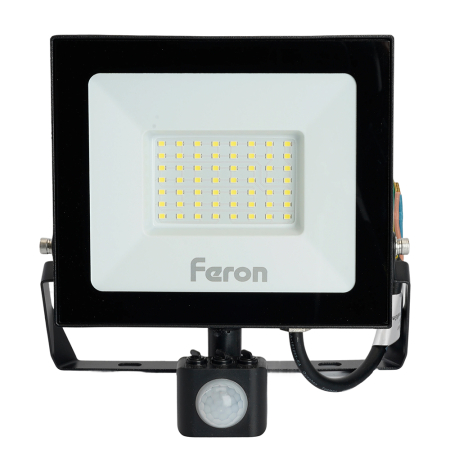 Светодиодный прожектор Feron с датчиком LL-908 IP44 50W 6400K 29558