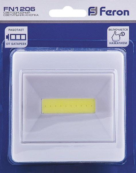 Светодиодный светильник-кнопка  Feron FN1206  3W, белый 23377