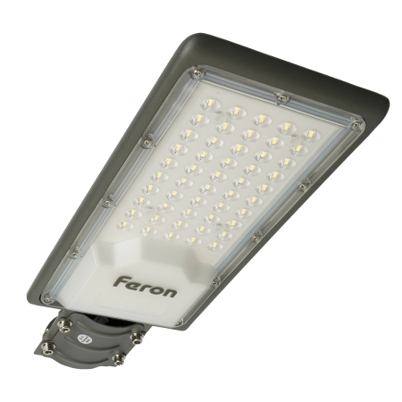 Светодиодный уличный консольный светильник Feron SP3032 50W 6400K 230V, серый 32577