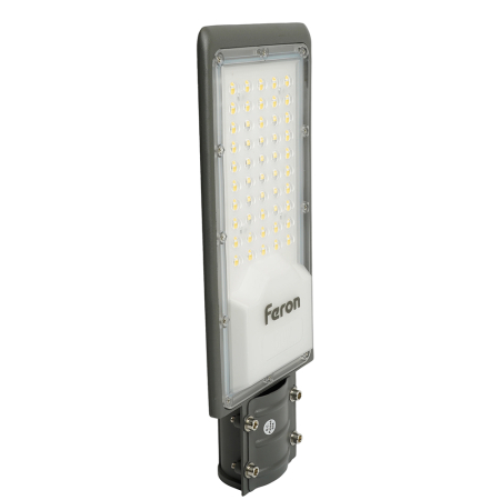 Светодиодный уличный консольный светильник Feron SP3031 30W 6400K 230V, серый 32576