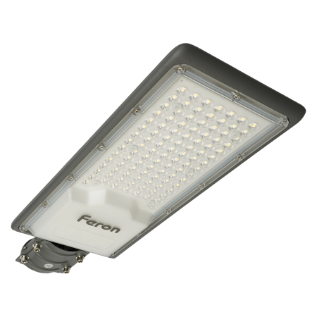 Светодиодный уличный консольный светильник Feron SP3033 100W 6400K 230V, серый 32578