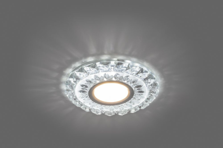 Светильник встраиваемый с белой LED подсветкой Feron CD922 потолочный MR16 G5.3 прозрачный 28897