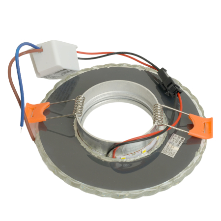 Светильник встраиваемый с белой LED подсветкой Feron CD938 потолочный MR16 G5.3 прозрачный 29471