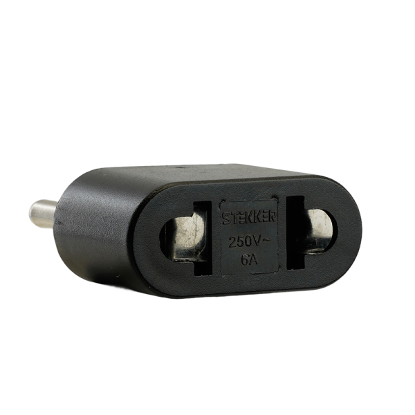 Переходник сетевой STEKKER ADP6-03-20 Tefal б/з 250V, 6A полипропилен, черный 32858