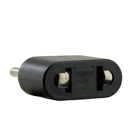 Переходник сетевой STEKKER ADP6-03-20 Tefal б/з 250V, 6A полипропилен, черный 32858