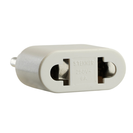 Переходник сетевой STEKKER ADP6-03-20 Tefal б/з 250В, 6A полипропилен, белый 32859