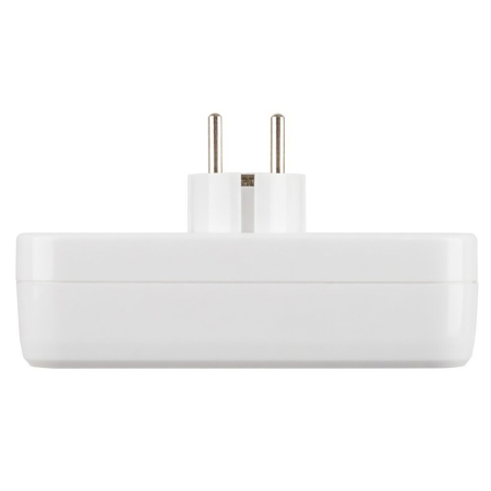 Разветвитель сетевой 3-местный с/з STEKKER ADP16-23-20, 250V, 16A, ABS пластик, белый 39024