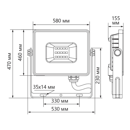 Светодиодный прожектор Feron LL-928 IP65 500W 6400K 41157
