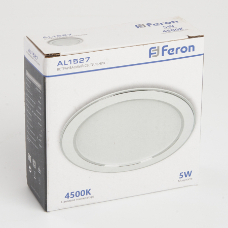 Светодиодный светильник Feron AL1527 встраиваемый 5W 4500K белый 41194