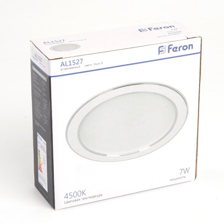 Светодиодный светильник Feron AL1527 встраиваемый 7W 4500K белый 41195