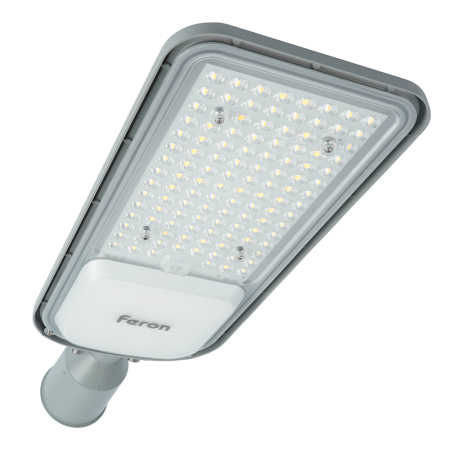 Светодиодный уличный консольный светильник Feron SP3050 80W 4000K 230V, серый 41267