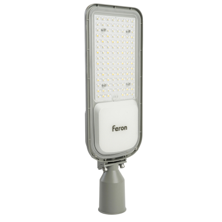 Светодиодный уличный консольный светильник Feron SP3050 100W 4000K 230V, серый 41269
