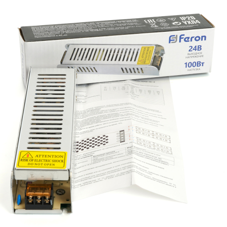 Трансформатор электронный для светодиодной ленты 100W 24V (драйвер), LB019 41059