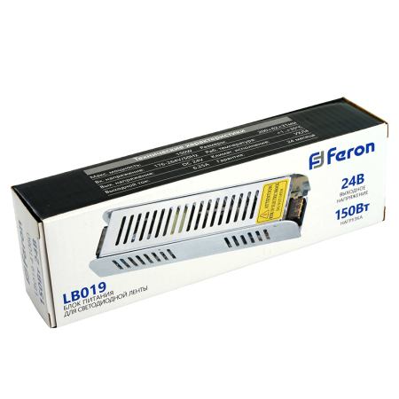 Трансформатор электронный для светодиодной ленты 150W 24V (драйвер), LB019 41060