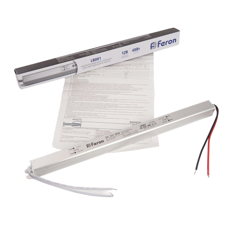Трансформатор электронный для светодиодной ленты 48W 12V (драйвер), LB001 41344