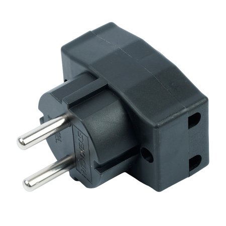 Разветвитель сетевой 3-местный компактный  б/з STEKKER ADP10-16-20, 250V, 10A, черный 39295