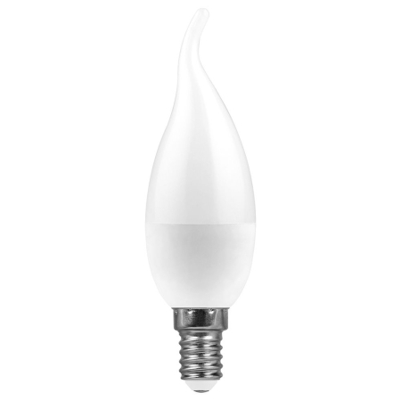 Лампа светодиодная Feron LB-570 Свеча на ветру E14 9W 6400K 38136