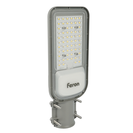 Светодиодный уличный консольный светильник Feron SP3040 80W 5000K 230V, серый 41549