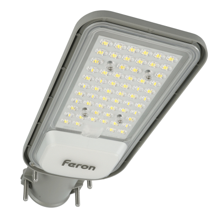 Светодиодный уличный консольный светильник Feron SP3040 80W 5000K 230V, серый 41549