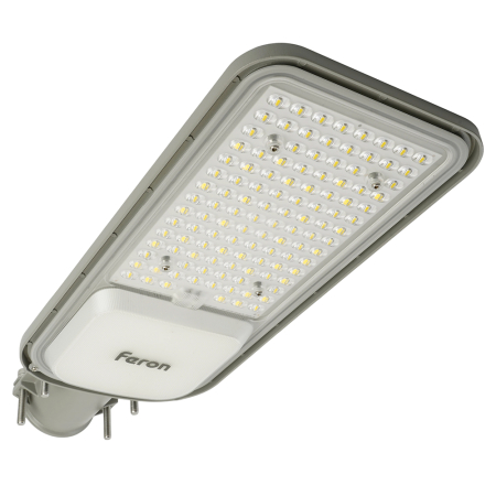 Светодиодный уличный консольный светильник Feron SP3040 100W 5000K 230V, серый 41550