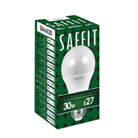 Лампа светодиодная SAFFIT SBA6530 Шар E27 30W 2700K 55182