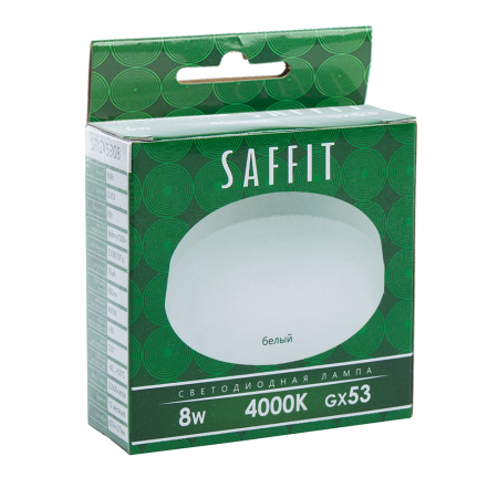 Лампа светодиодная SAFFIT SBGX5308 GX53 8W 4000K 55186