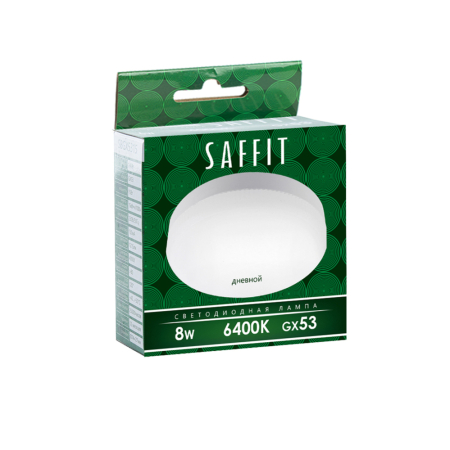 Лампа светодиодная SAFFIT SBGX5308 GX53 8W 6400K 55187