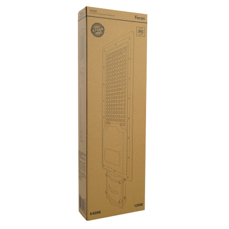 Светодиодный уличный консольный светильник Feron SP3035 120W 6400K 230V, серый 41581