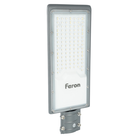 Светодиодный уличный консольный светильник Feron SP3034 80W 6400K 230V, серый 41580
