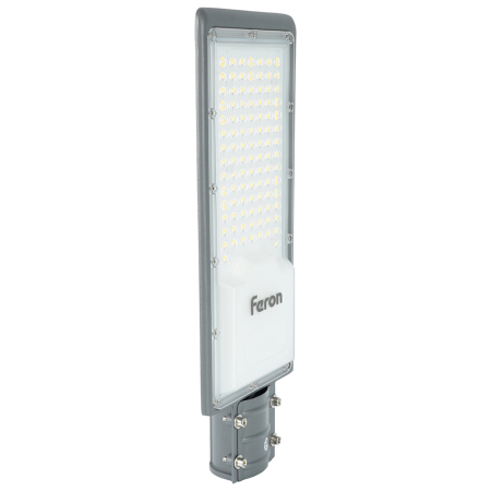 Светодиодный уличный консольный светильник Feron SP3034 80W 6400K 230V, серый 41580
