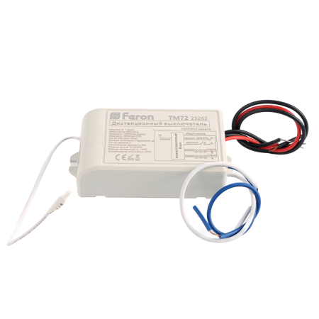 Выключатель дистанционный 230V 1000W 4-хканальный 30м с пультом управления, TM74 23263