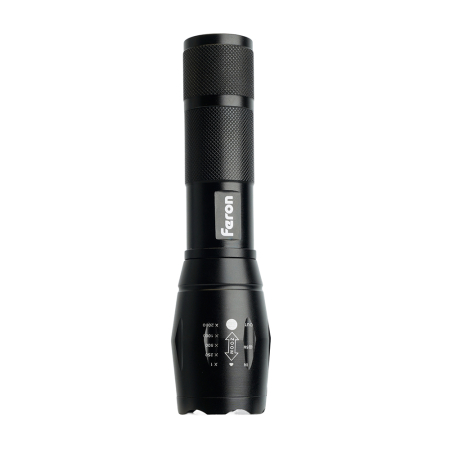 Фонарь ручной Feron TH2400 с аккумулятором USB ZOOM 41682